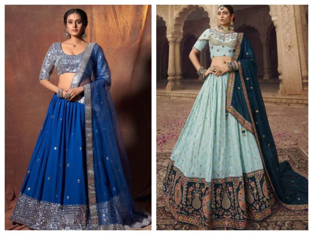 Mirror Work Lehenga Blouses