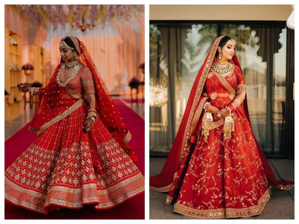 Red Bridal Lehenga