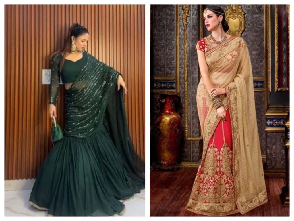 Lehenga Sarees Premium Fabrics