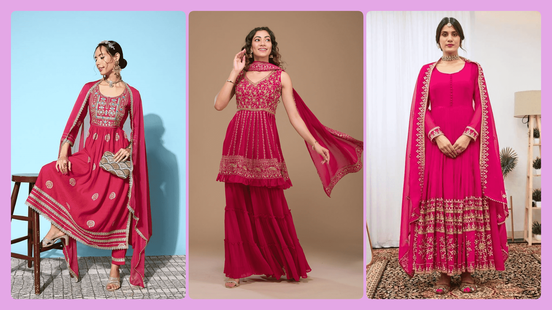 How to Style Pink Salwar Kameez for the Wedding