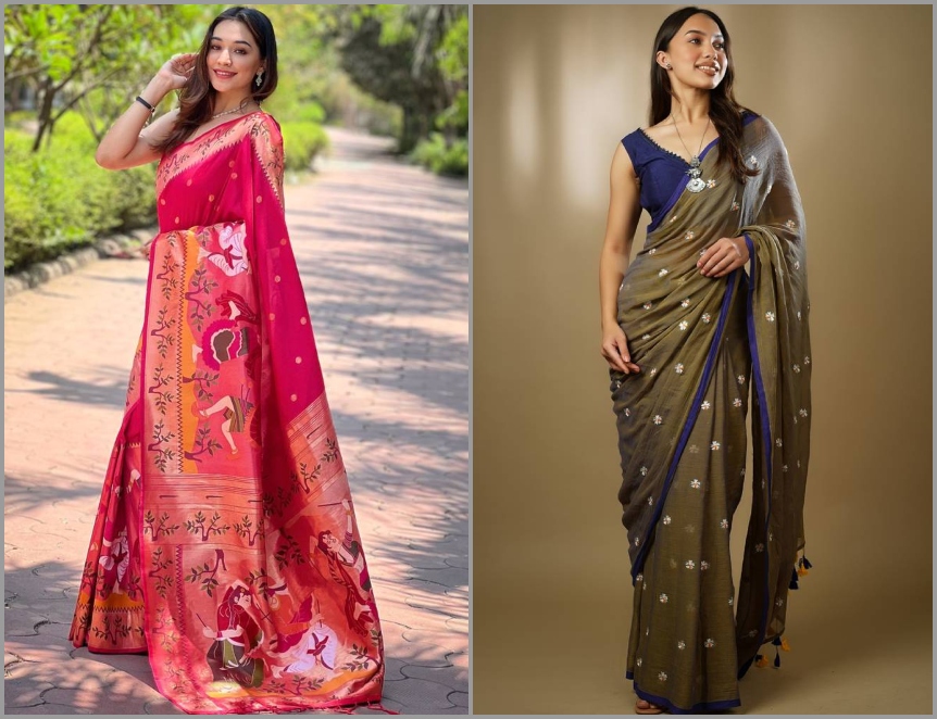 Beautiful Silk and Cotton Sarees